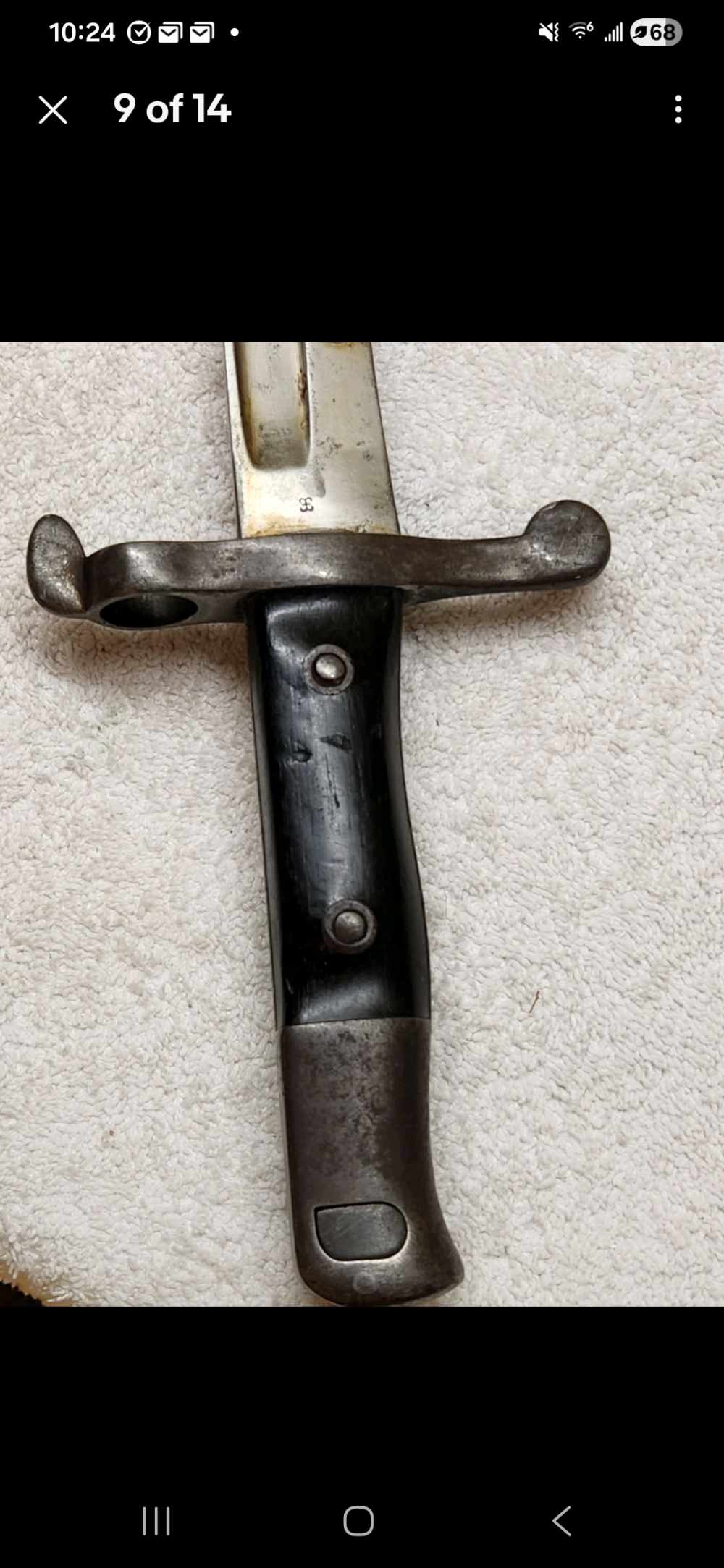 Chilean Mauser Model 1895 Long Bayonet & Original Scabbard WKC Solingen Kru-img-8