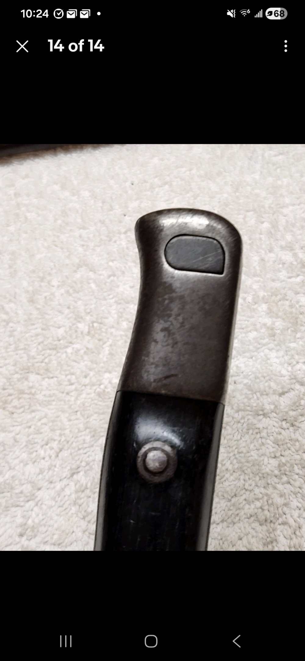 Chilean Mauser Model 1895 Long Bayonet & Original Scabbard WKC Solingen Kru-img-13