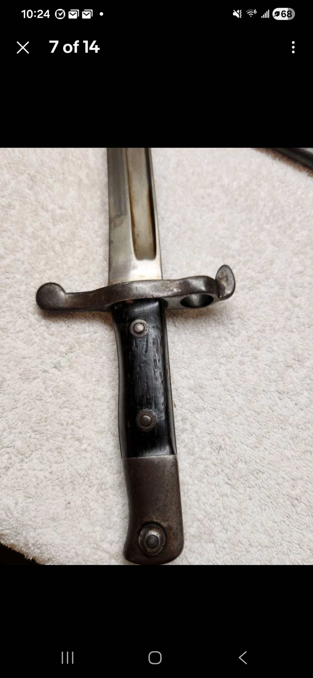Chilean Mauser Model 1895 Long Bayonet & Original Scabbard WKC Solingen Kru-img-6