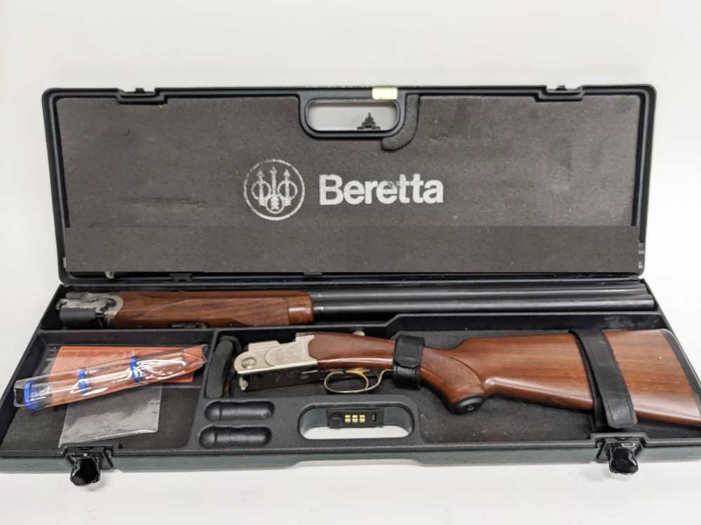 Factory Engraved Beretta Silver Pigeon Sporting 12GA 30" SP1 Case-img-0
