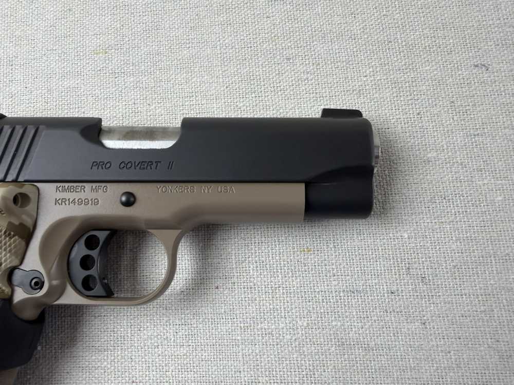 Kimber 1911 Pro Covert II 45 ACP 3.75" Two Tone Crimson Trace W/Box-img-12