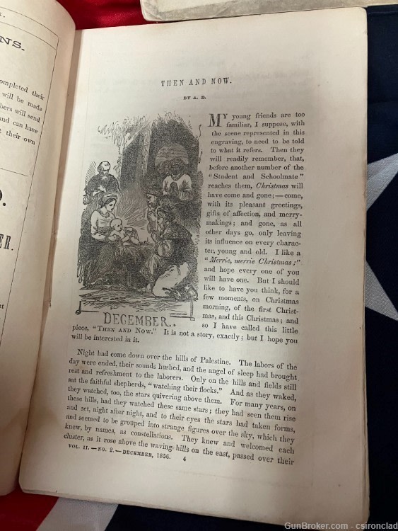 The Students and Schoolmate Monthly Reader 6 books from 1856-1857-img-13