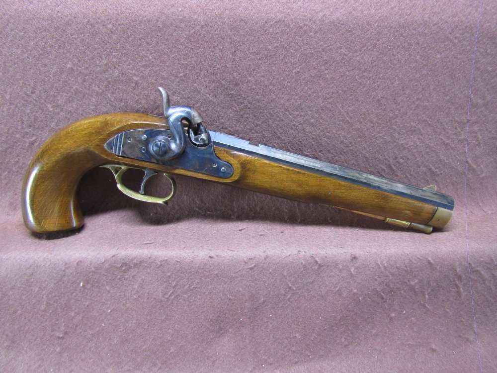 Davide Pedersoli 45 Cal Black Powder Percussion Pistol 10" Oct BRL VG Bore-img-0