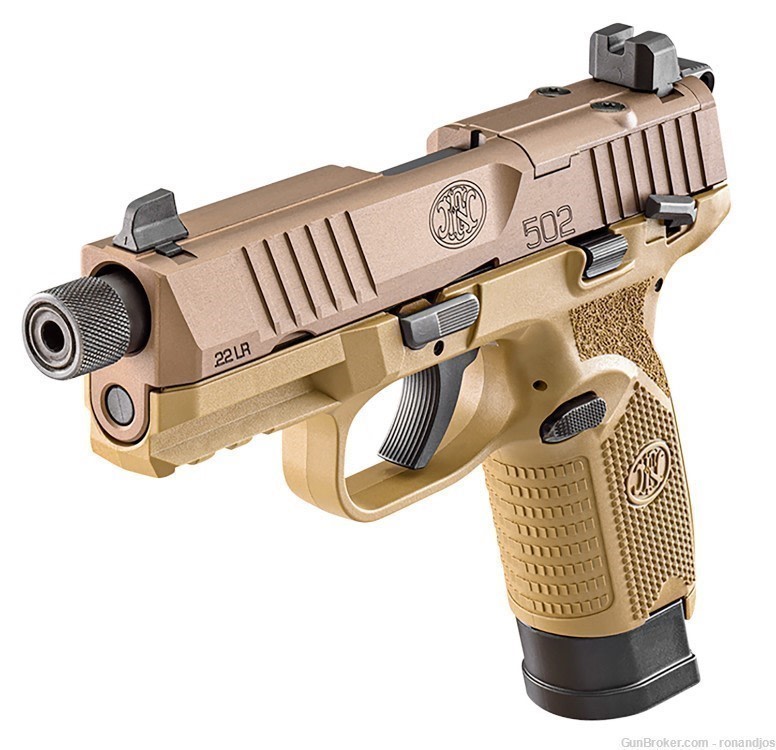 FN USA 502T 22LR PISTOL 1-10RD & 1-15RD Mags  66101006 -img-1