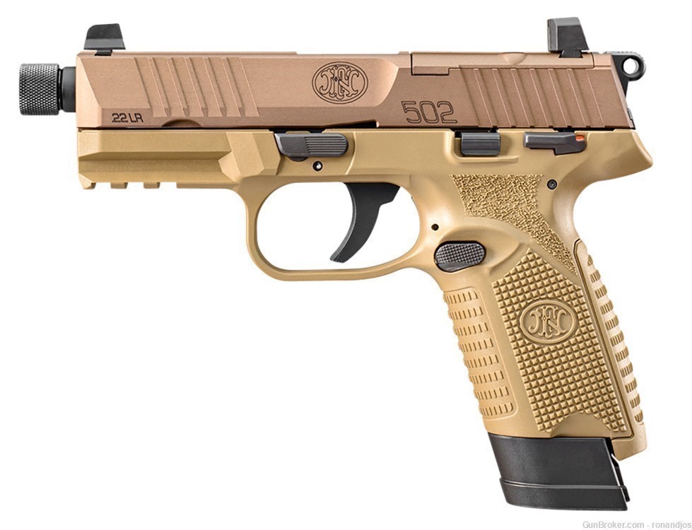 FN USA 502T 22LR PISTOL 1-10RD & 1-15RD Mags  66101006 -img-2