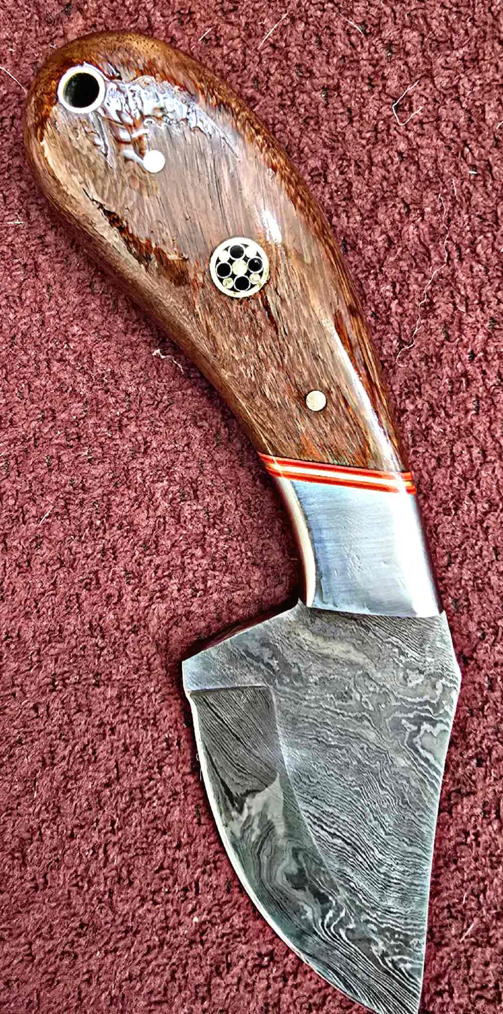 Damascus hand-made hand-forged FULL TANG construction knife. Concealedcarry-img-2