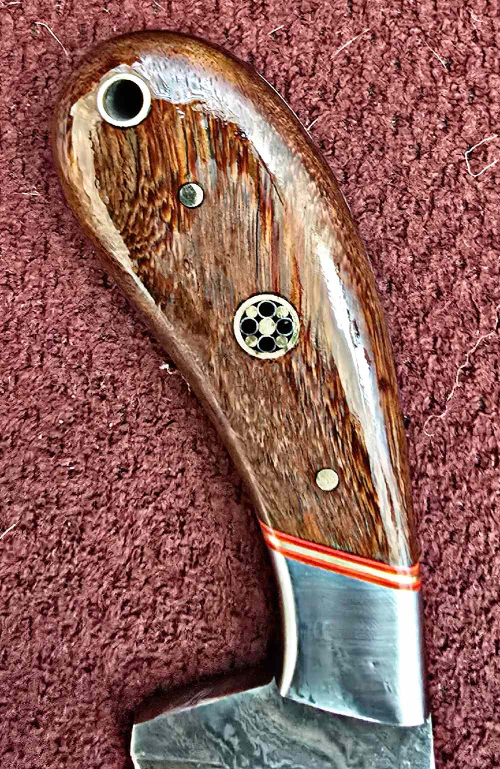 Damascus hand-made hand-forged FULL TANG construction knife. Concealedcarry-img-3