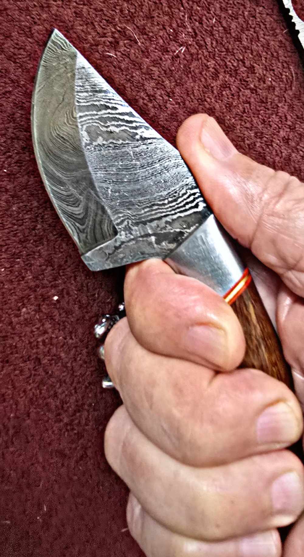 Damascus hand-made hand-forged FULL TANG construction knife. Concealedcarry-img-1