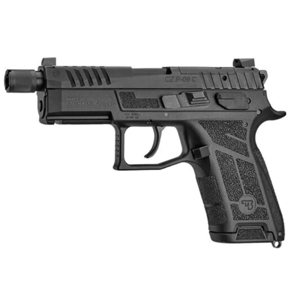 CZ P-09C Nocturne - 4.5" Threaded Barrel (9mm) - Optics Ready - Black-img-0