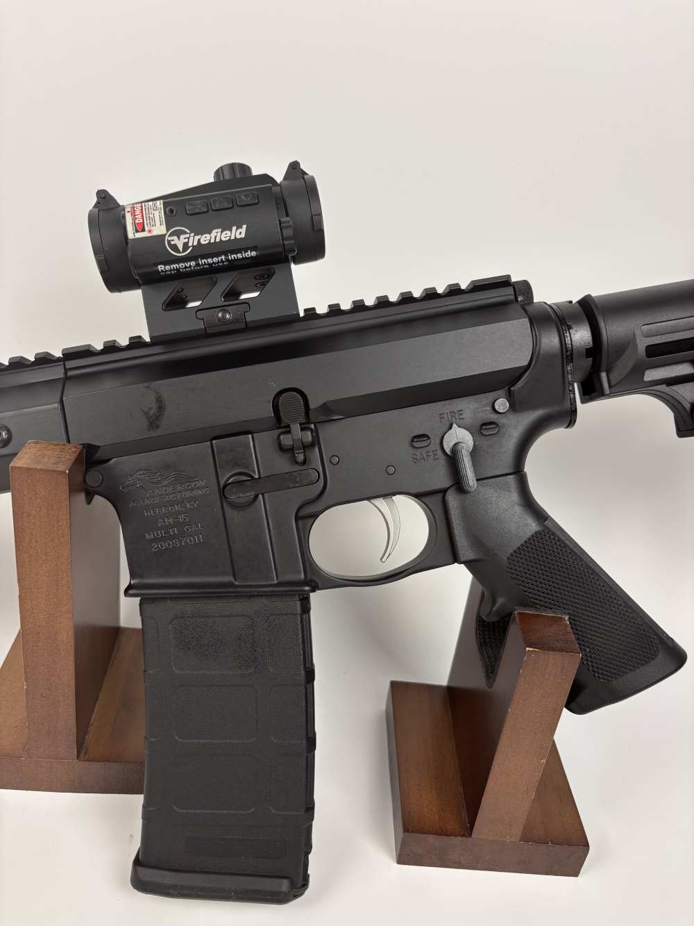 Anderson AM-15 223-556 side charger with red dot/laser optic-img-2