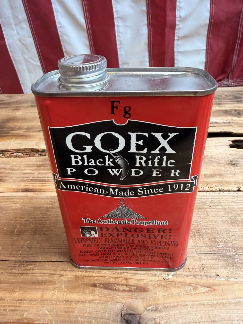 GOEX Fg Black Powder (1F) 1 lb. Can Rifle, Musket & Shotgun Powder-img-0