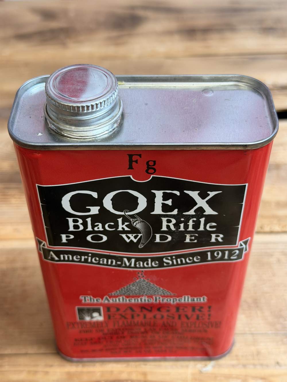 GOEX Fg Black Powder (1F) 1 lb. Can Rifle, Musket & Shotgun Powder-img-1