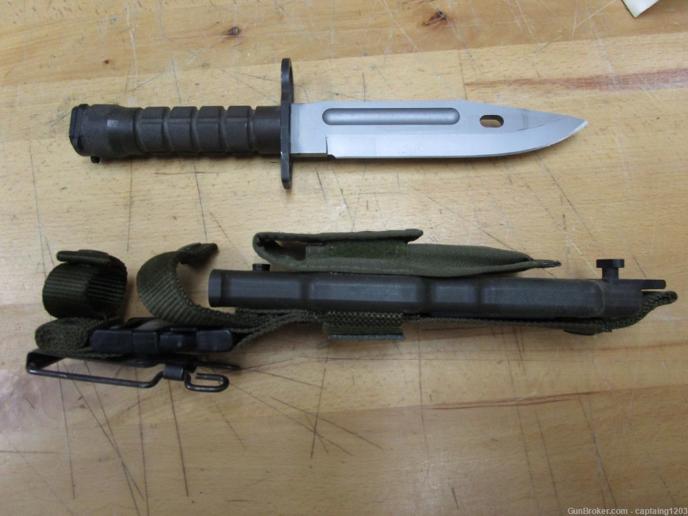 Phrobis III M9 Military Fixed Blade/Saw Tooth & Sheath- USA-NOS!-img-9