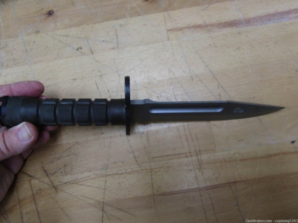 Phrobis III M9 Military Fixed Blade/Saw Tooth & Sheath- USA-NOS!-img-3