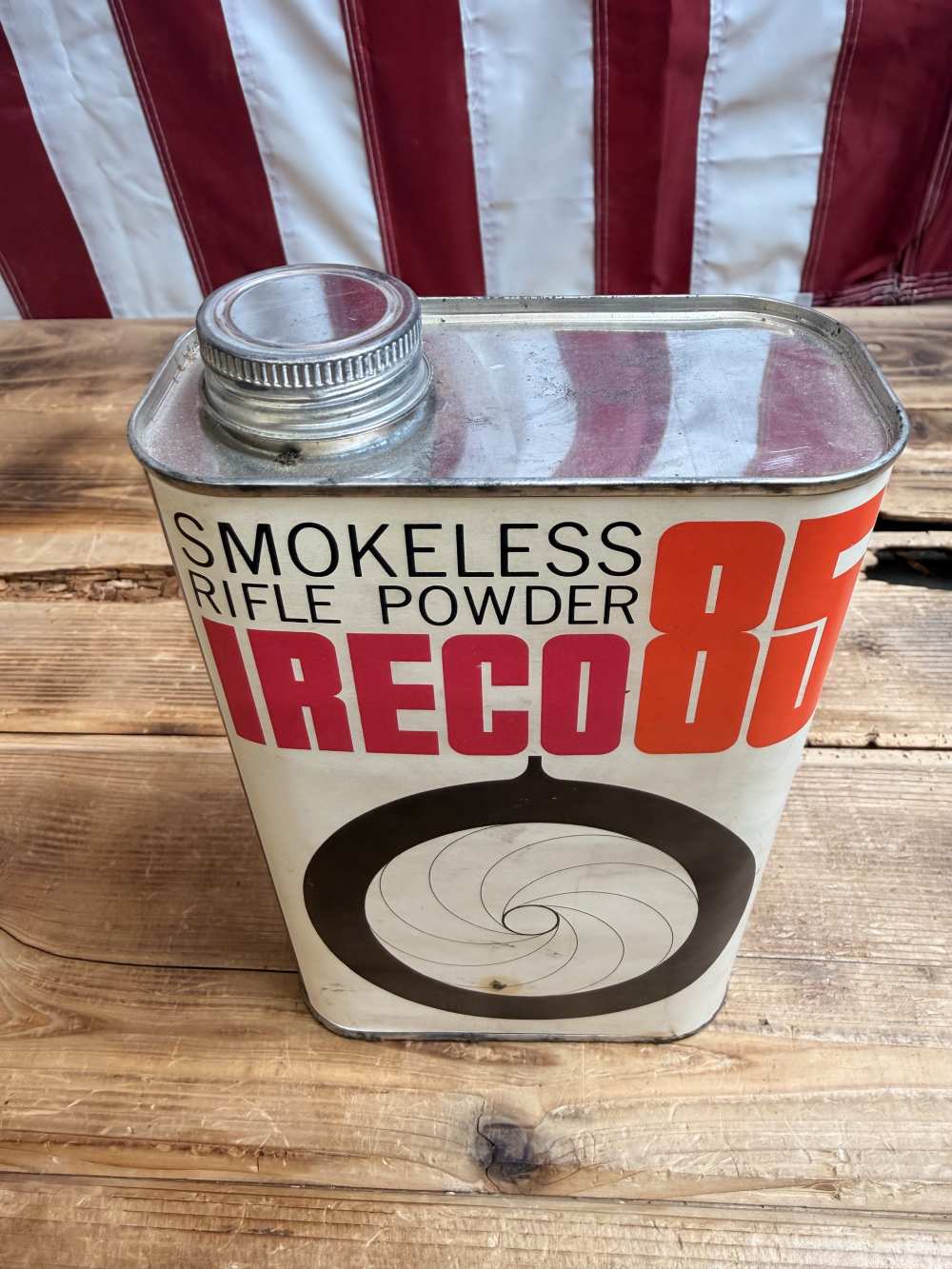 IRECO 85 Smokeless Rifle Powder  1 lb. Can Vintage Reloading Powder-img-0