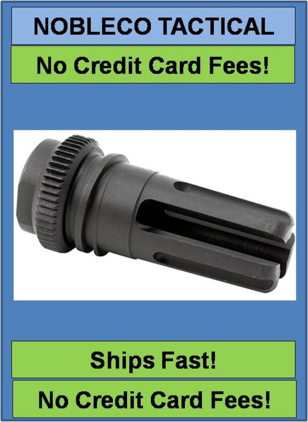 BLACKOUT Flash Hider 51T Ratchet Mount 7.62mm Threaded 5/8x24 Deep Socket-img-0