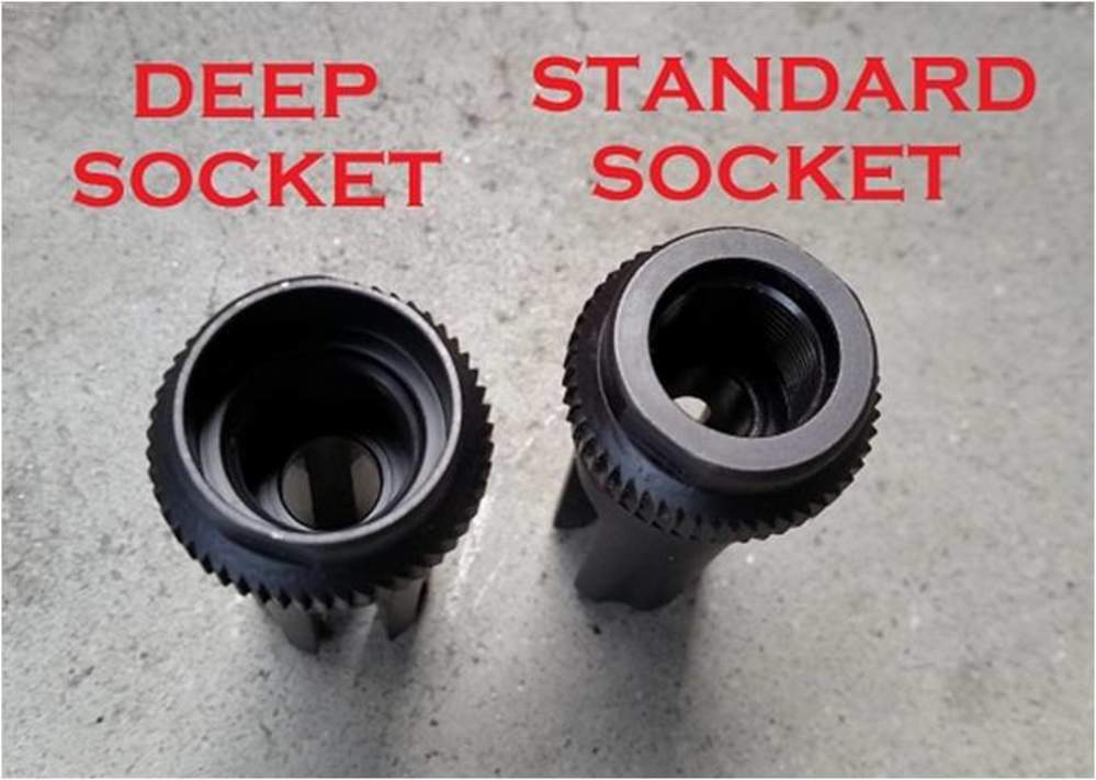 BLACKOUT Flash Hider 51T Ratchet Mount 7.62mm Threaded 5/8x24 Deep Socket-img-1