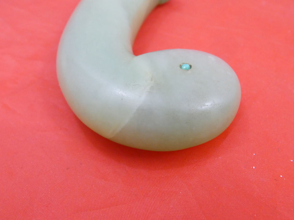PRECIOUS ANTIQUE MUGHAL JADE NEPHRITE SWORD HILT SILVER MOUNTED dagger 18c-img-11