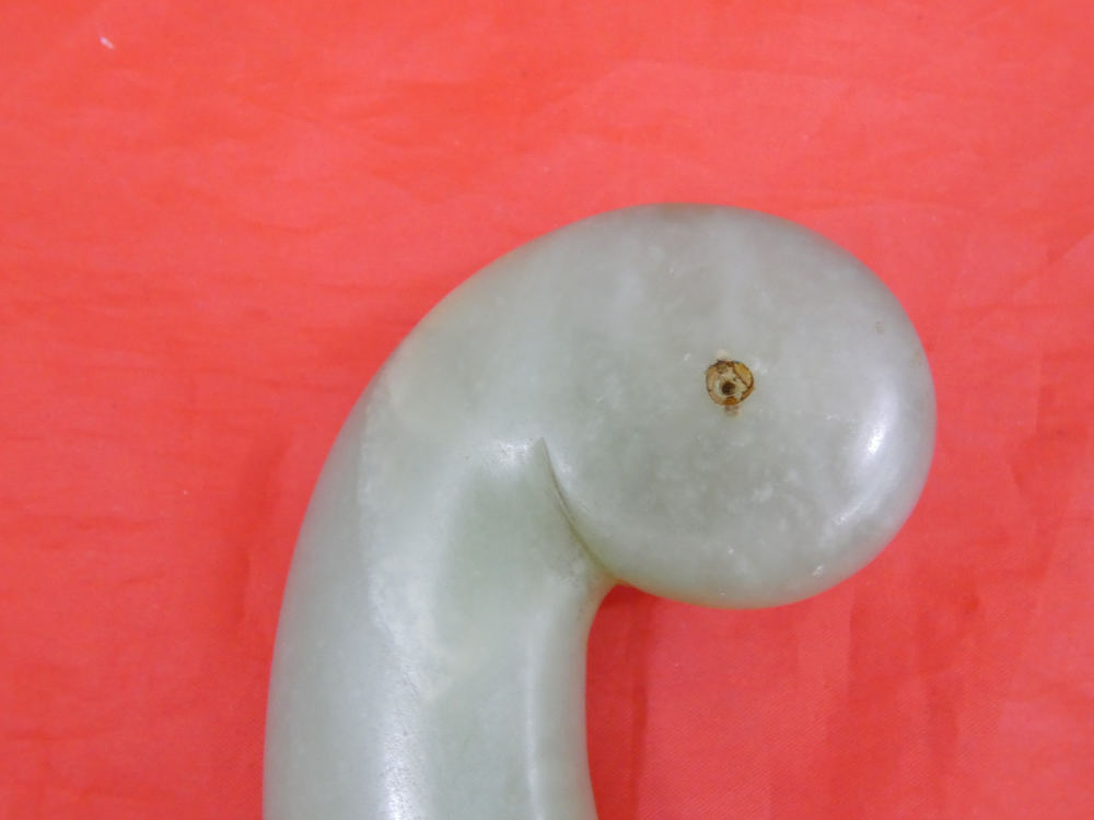 PRECIOUS ANTIQUE MUGHAL JADE NEPHRITE SWORD HILT SILVER MOUNTED dagger 18c-img-2