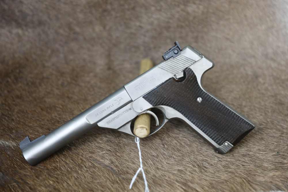 B7092 High Standard Hi Standard Sharpshooter Nickel 22 lr -img-1