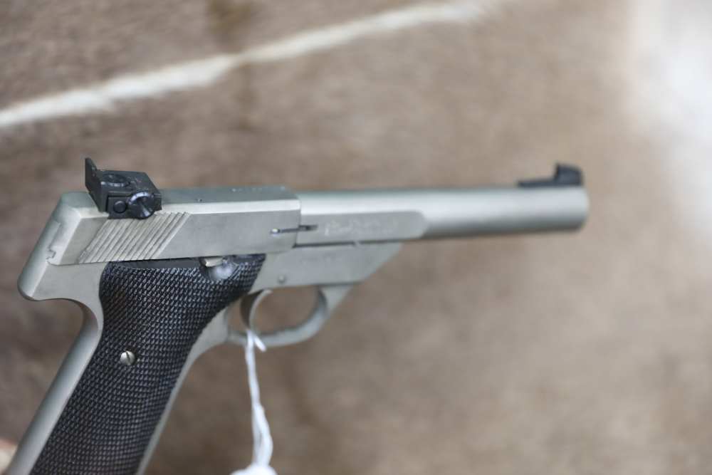B7092 High Standard Hi Standard Sharpshooter Nickel 22 lr -img-8