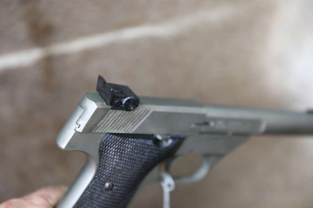 B7092 High Standard Hi Standard Sharpshooter Nickel 22 lr -img-6