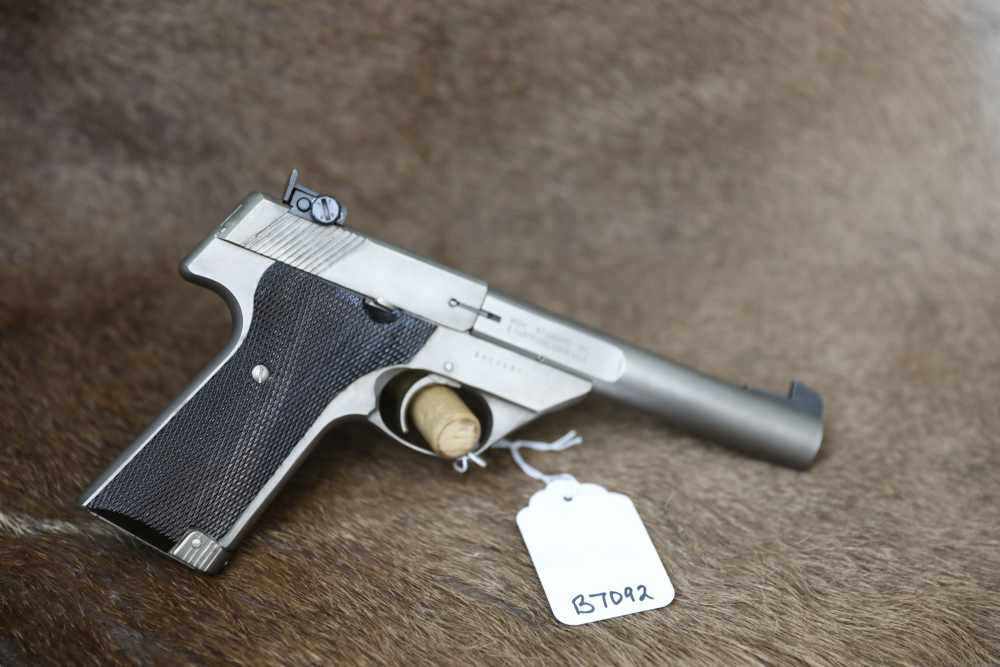 B7092 High Standard Hi Standard Sharpshooter Nickel 22 lr -img-0