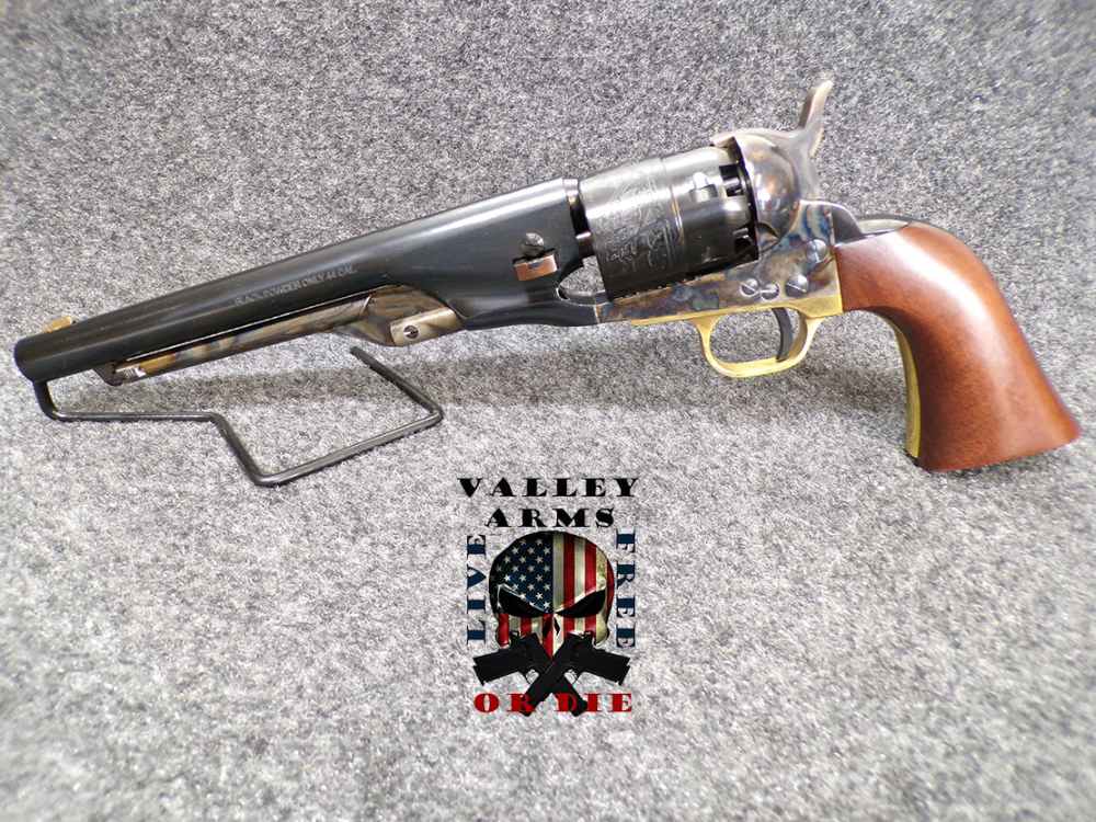 PIETTA BLACK POWDER REVOLVER 1860 ARMY, INCLUDES CONV CYL, 8" BARREL, NIB-img-0