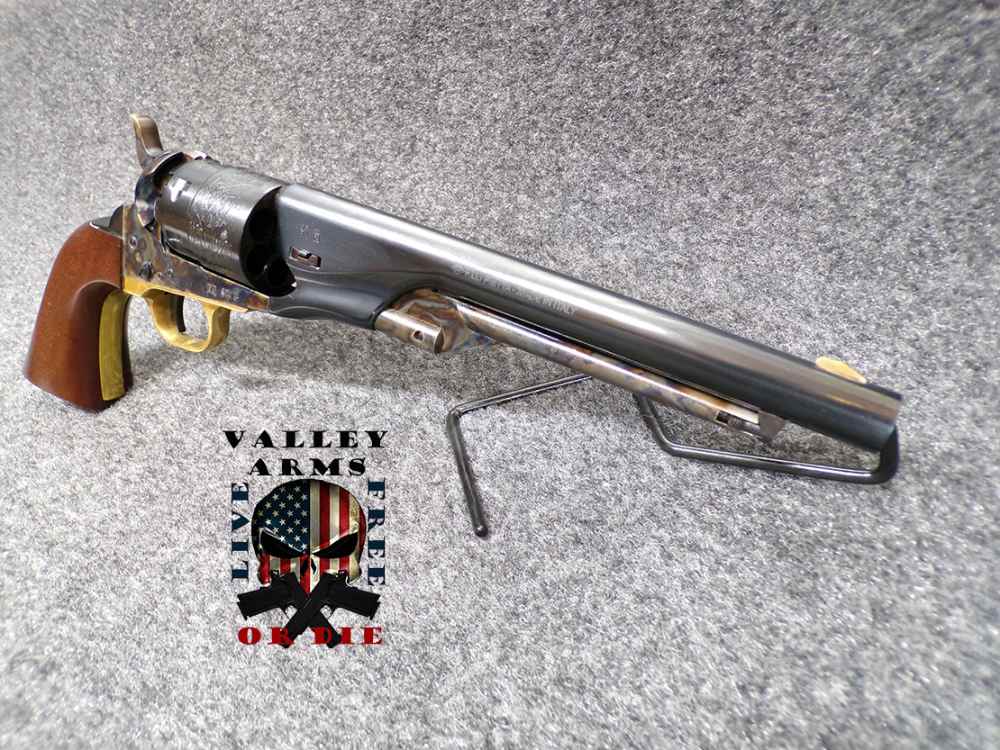 PIETTA BLACK POWDER REVOLVER 1860 ARMY, INCLUDES CONV CYL, 8" BARREL, NIB-img-7