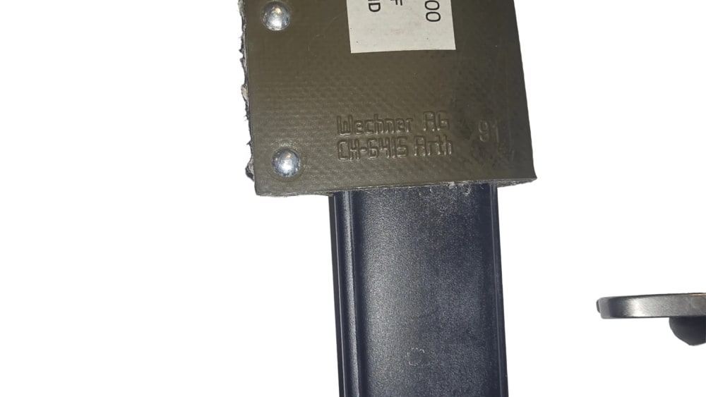 Swiss Model 57 Bayonet with scabbard and OD frog-img-2