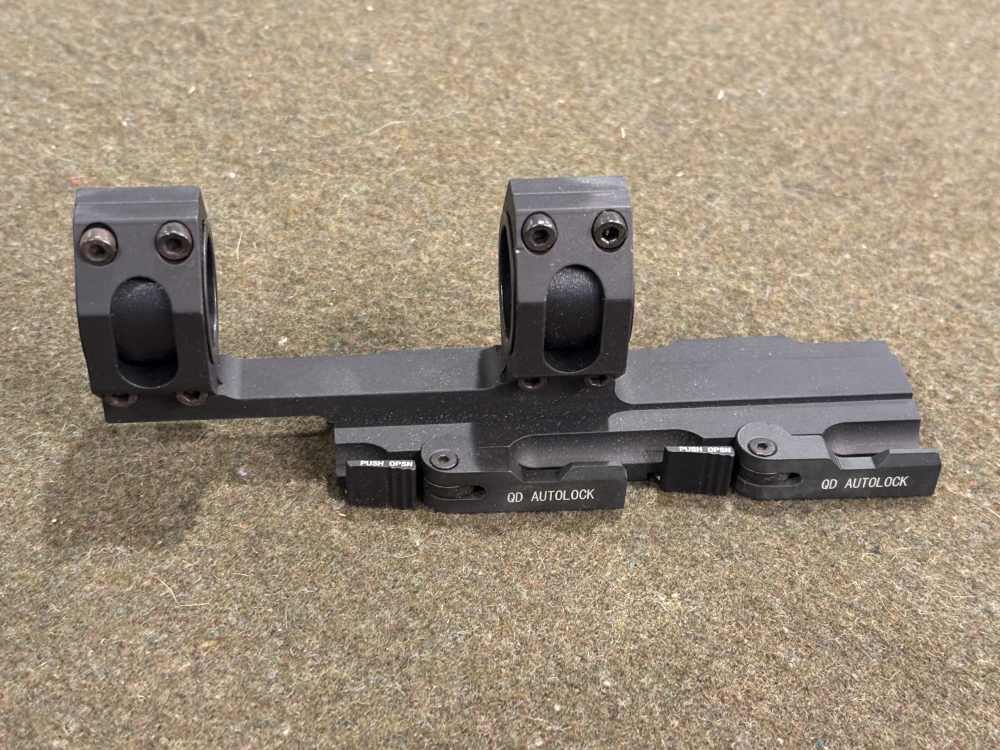 New Old Stock - TriRock Quick Detach Cantilever 1”-30mm Scope Rings Mount -img-0