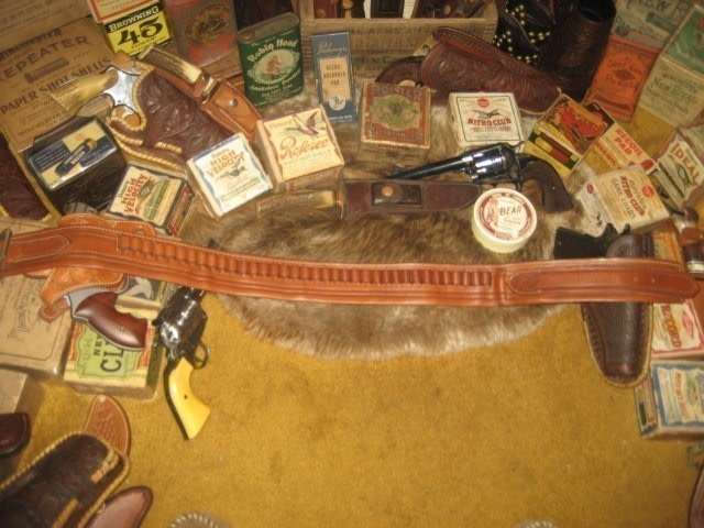 VINTAGE EL PASO SADDLERY MONEY BELT 44/45 LOOPS !-img-0