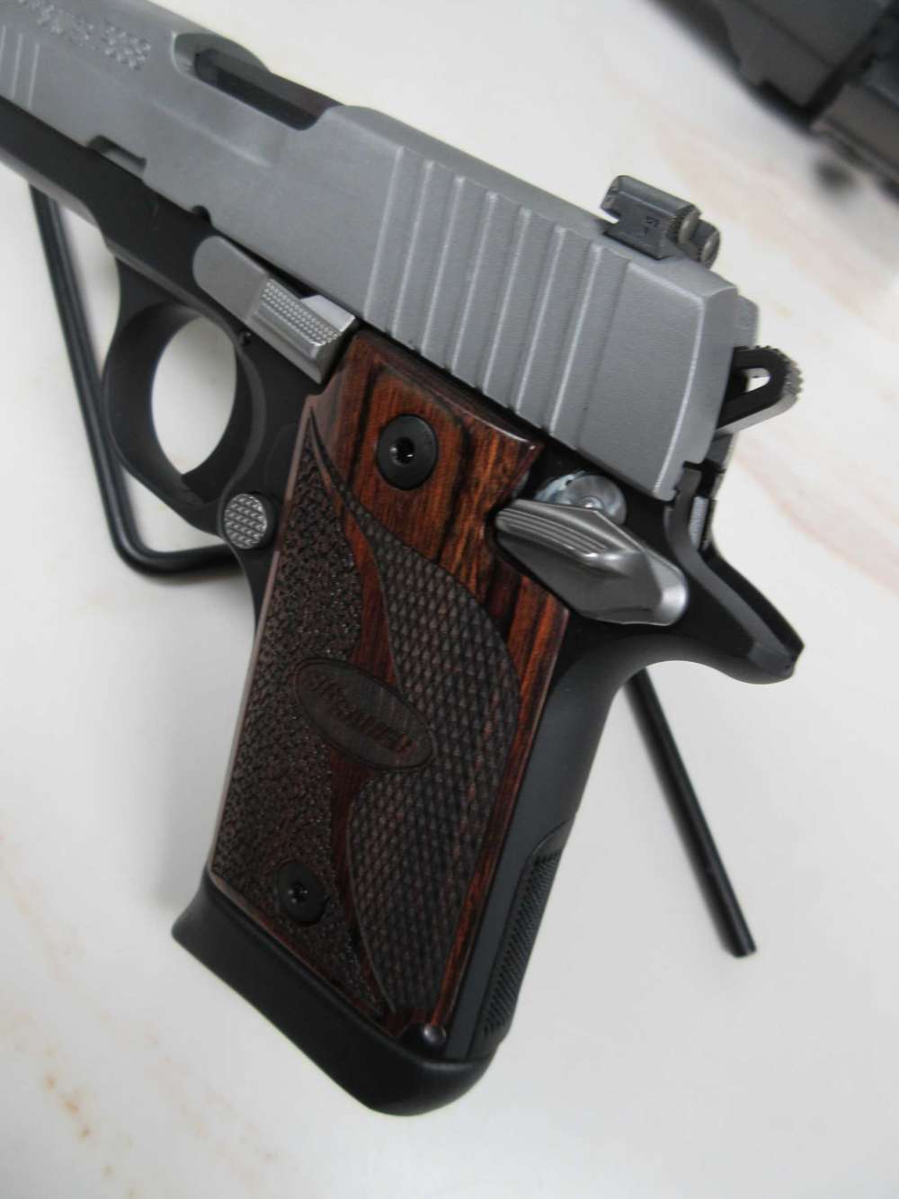 Sig Sauer P938 Two Tone 9mm 3" Barrel 7rd&6rd mags night sights ambi safety-img-1