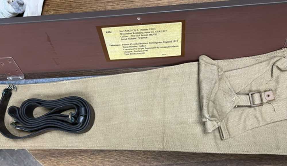 WWII British No3 Mk1* T Sniper 1 of 421 1940 .303 Case-img-67