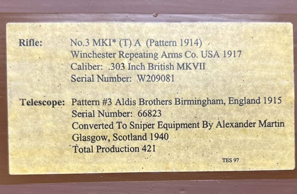 WWII British No3 Mk1* T Sniper 1 of 421 1940 .303 Case-img-73