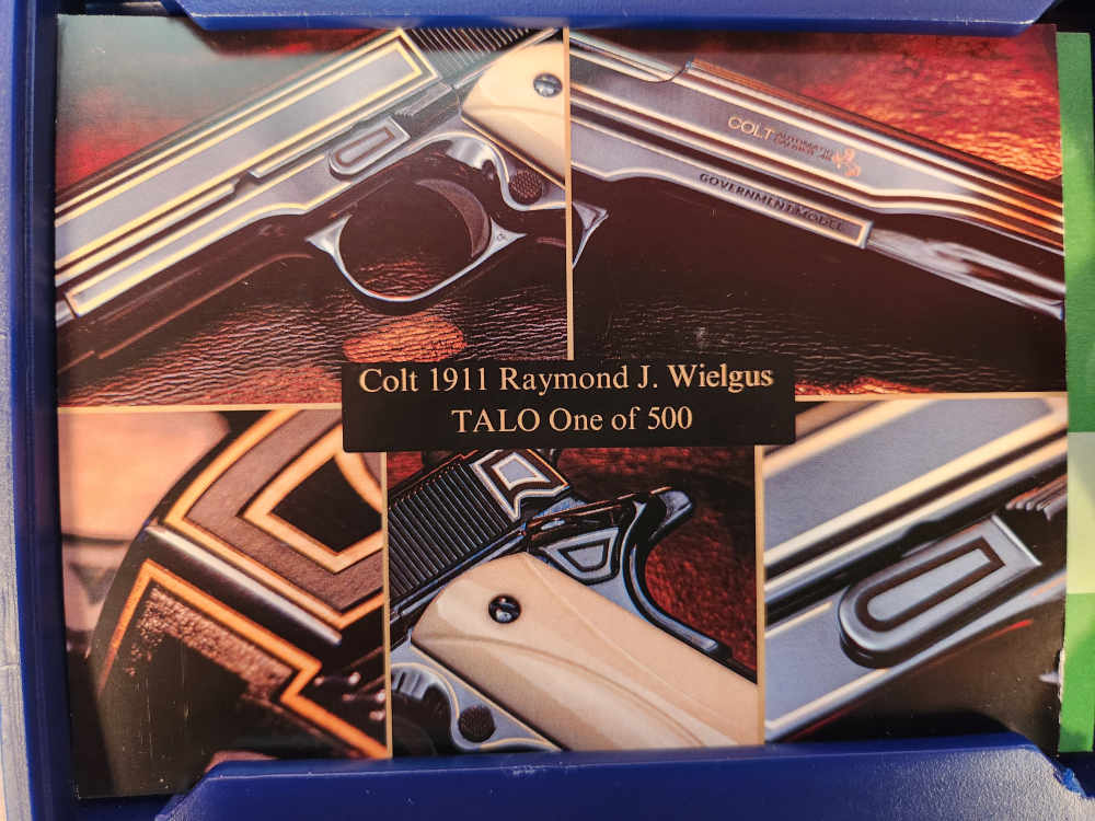 COLT TALO EXCLUSIVE 1911 RAYMOND J WIELGUS 45ACP NEW! NO CC FEES! 1 OF 500!-img-13
