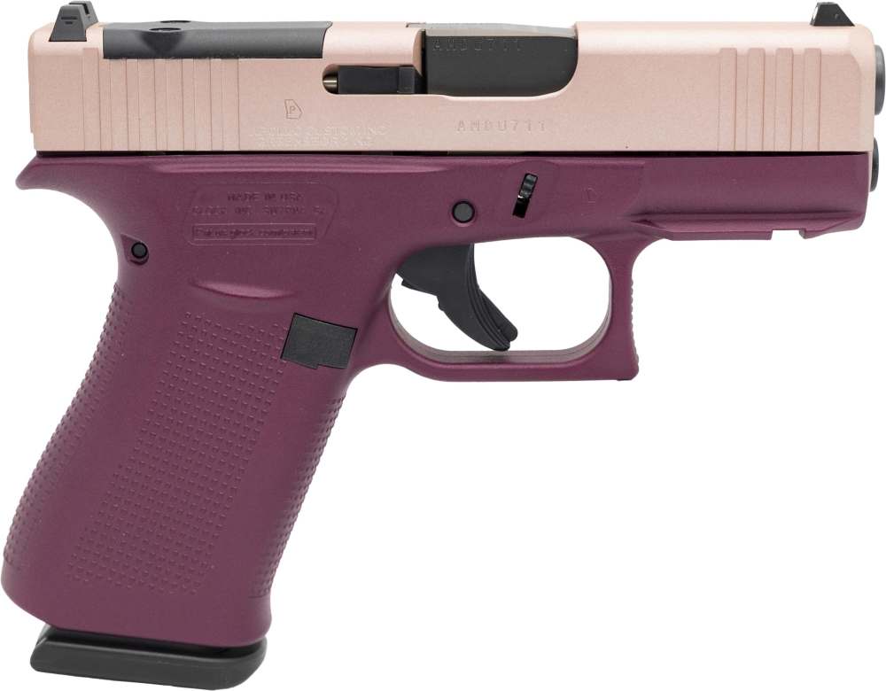 GLOCK G43X MOS BLACK CHERRY / ROSE GOLD 43X 9MM 10+1 OPTIC READY-img-0