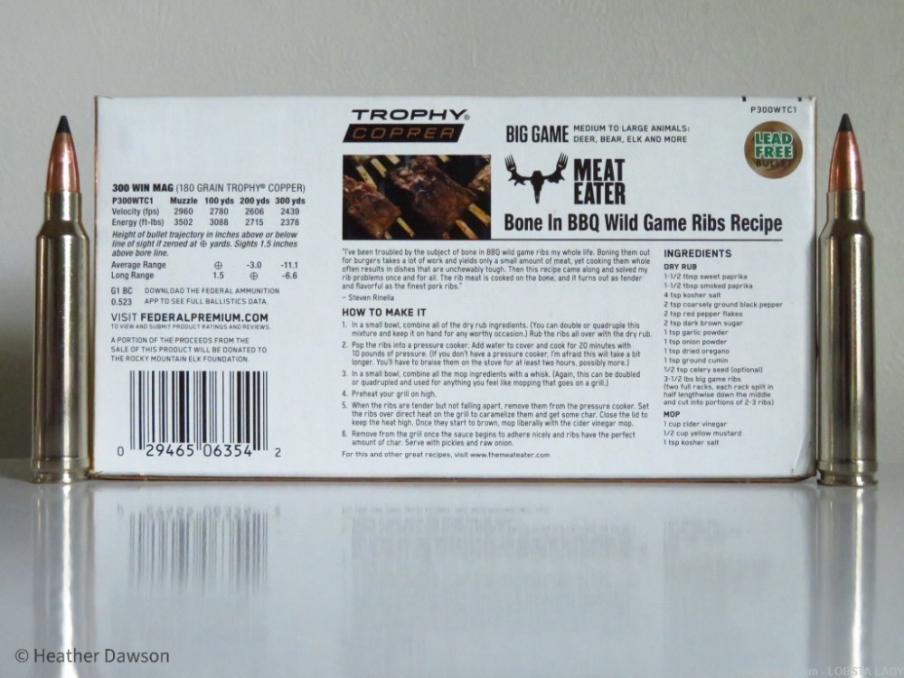 300 WIN MAG 180 grain FEDERAL PREMIUM TROPHY COPPER MEAT EATER P300WTC1-img-2