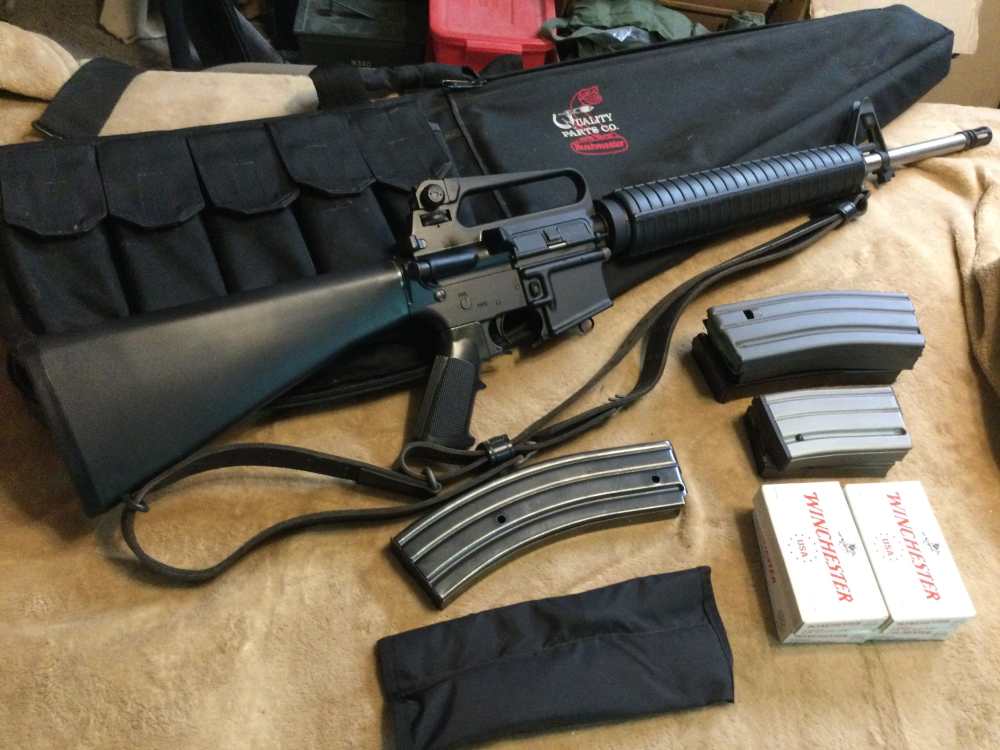 BUSHMASTER TARGET COMPETITION AR RIFLE XM15-E2S in 5.56 Cal. W/Ammo-Acc's-img-0