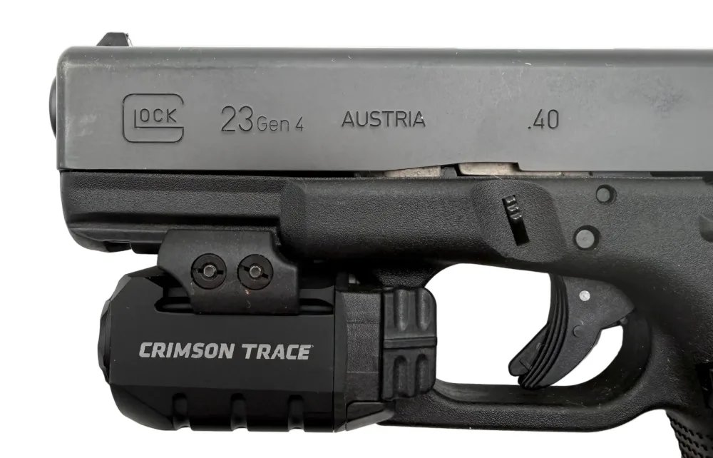 Glock 23 Gen 4 .40 S&W Semi-Auto Pistol w/Crimson Trace Rail Master Pro -img-8
