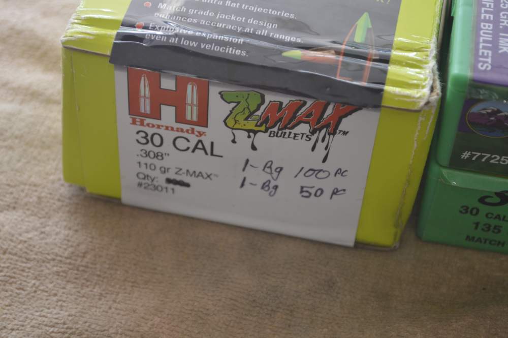 Bullets for 308 Reloading, Sierra & Hornady Pkg Lot-img-0