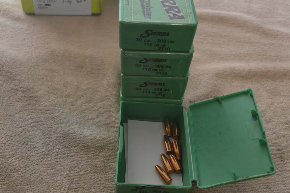 Bullets for 308 Reloading, Sierra & Hornady Pkg Lot-img-4