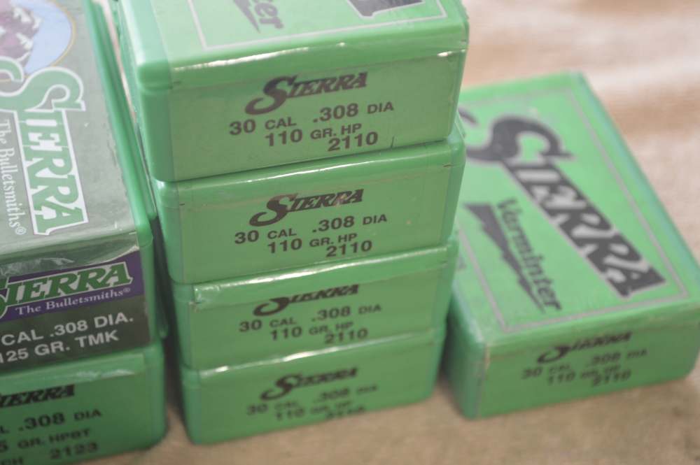 Bullets for 308 Reloading, Sierra & Hornady Pkg Lot-img-2