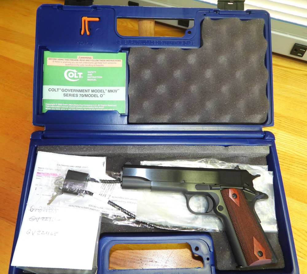 Colt 1911A1 Series 70, .45acp. No slide roll marks, sights installed.-img-0