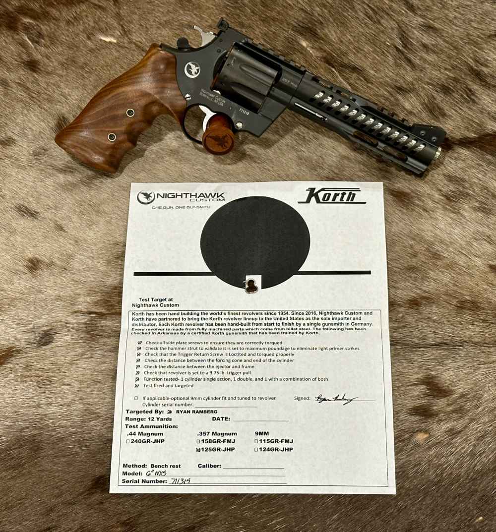 KORTH NXS 8-SHOT 357 MAG 6" BARREL, NIGHTHAWK CUSTOM-img-1