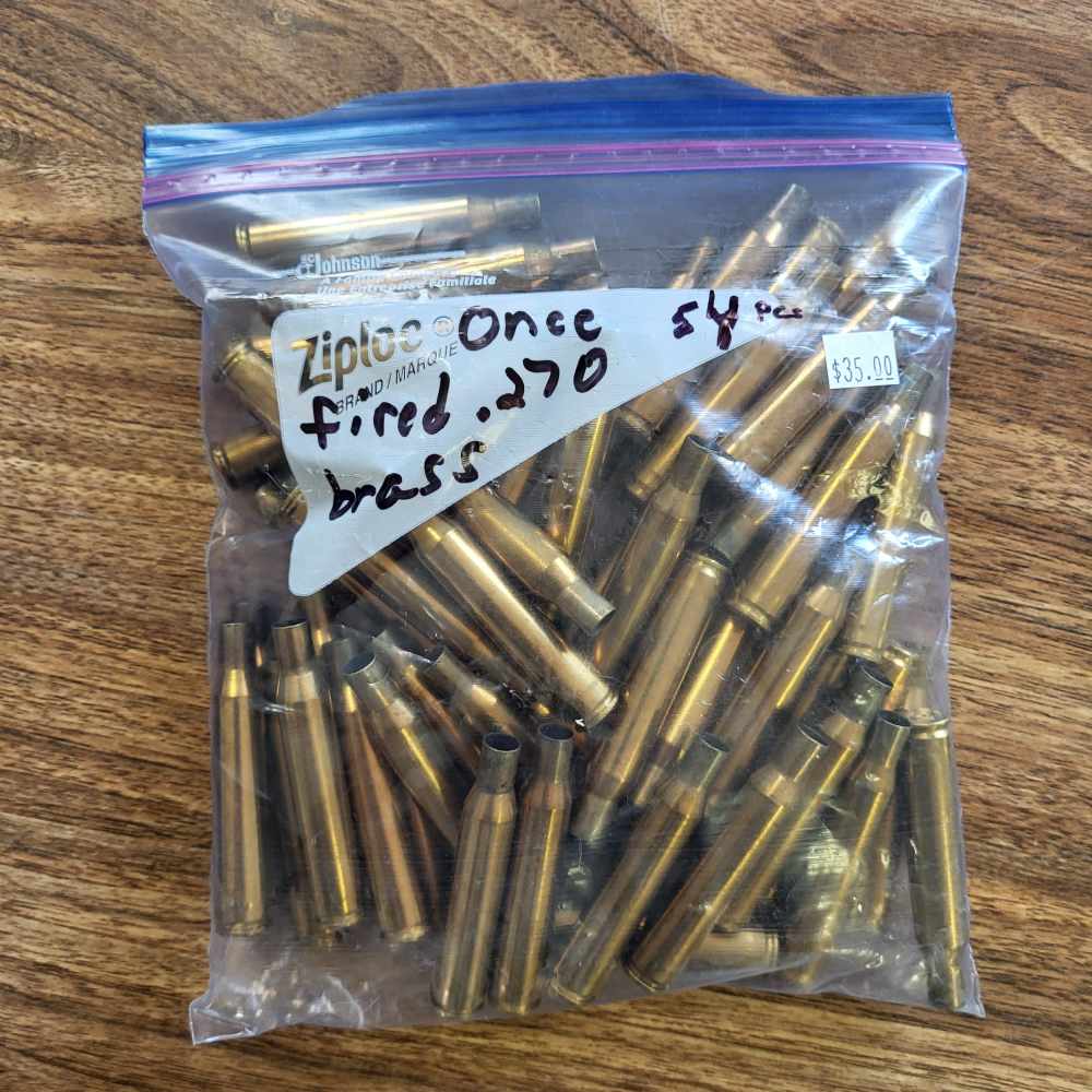 Winchester 270win once fired brass 54ct-img-0