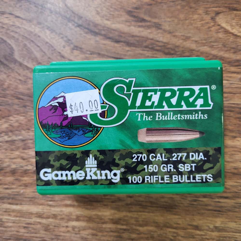 Sierra Game King .270win 150gr SBT bullets 100ct-img-0