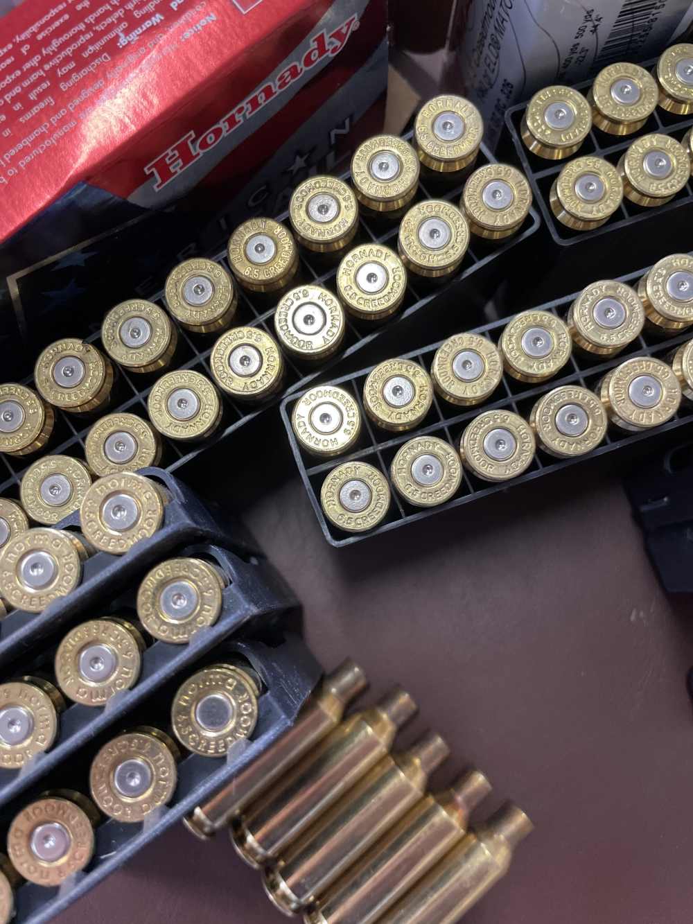 6.5 Creedmoor once fired brass 100 pieces Hornady and Norma-img-1