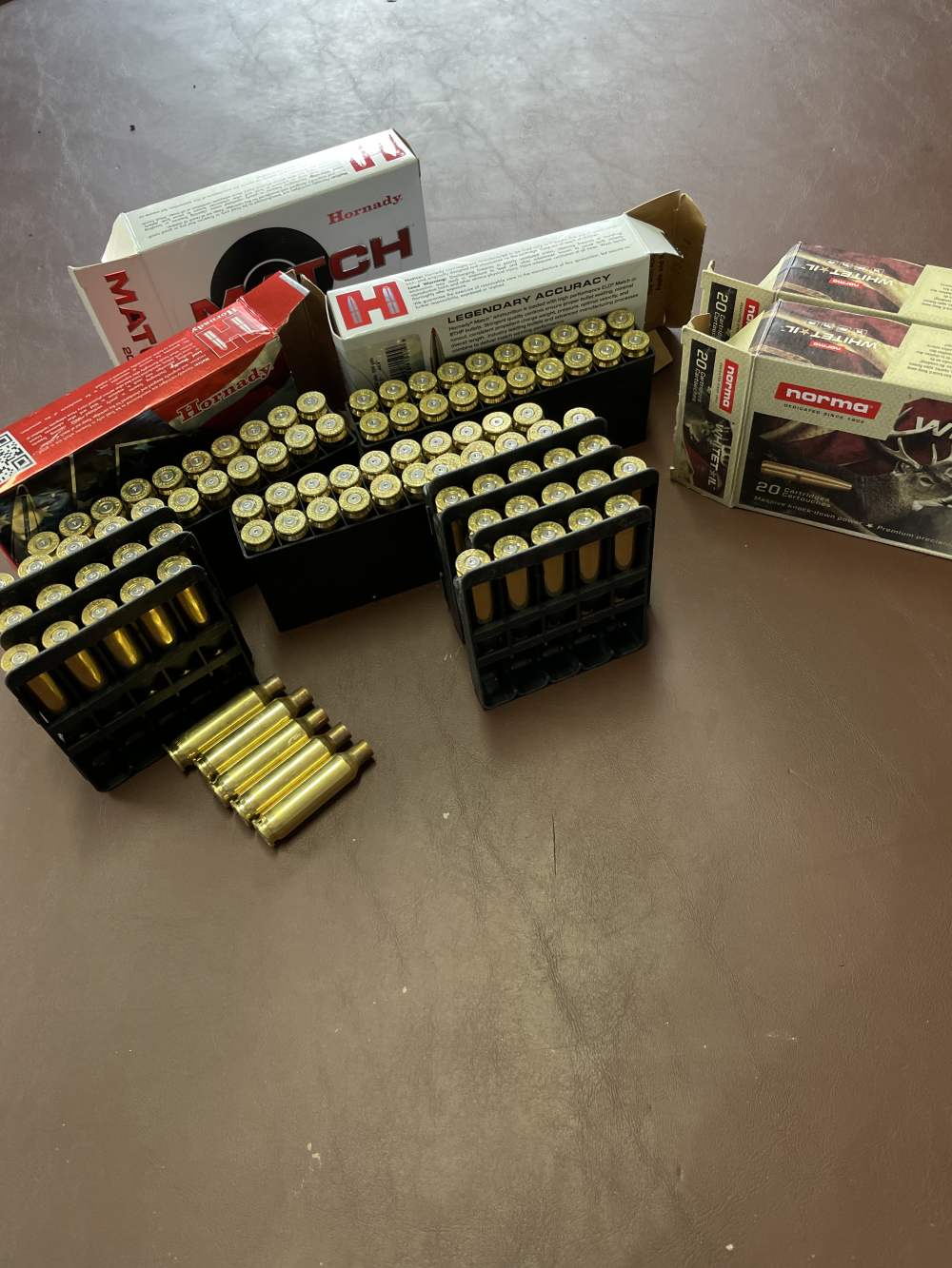 6.5 Creedmoor once fired brass 100 pieces Hornady and Norma-img-0