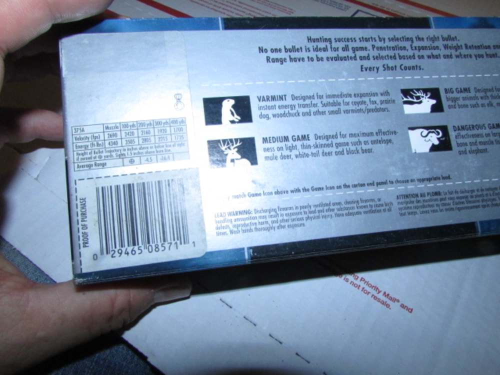 Federal 270 Grain Soft Point .375 H&H Magnum Ammunition FREE SHIPPING!-img-2